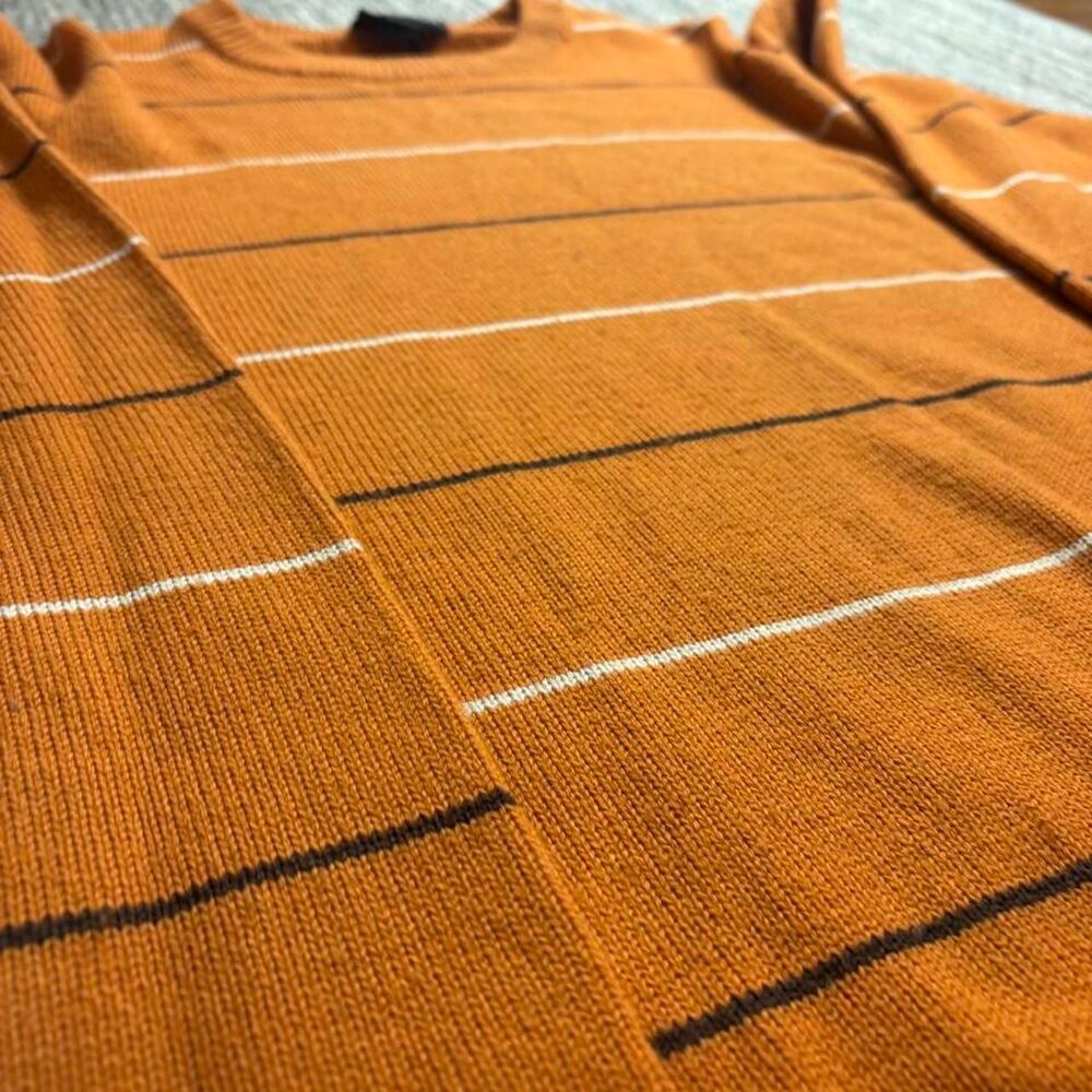 Carbon Men's Orange and Brown Jumper